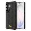 Lacoste PVC Blend Monogram Gold Logo Magnetic Samsung Galaxy S26 Ultra hátlap tok, MagSafe, barna