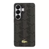 Lacoste PVC Blend Monogram Gold Logo Magnetic Samsung Galaxy S26 Ultra hátlap tok, MagSafe, barna