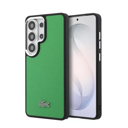 Lacoste Petit Pique Metal Logo Magnetic Samsung Galaxy S26 Ultra hátlap tok, MagSafe, zöld