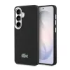 Lacoste Petit Pique Metal Logo Magnetic Samsung Galaxy S26 Plus hátlap tok, MagSafe, fekete