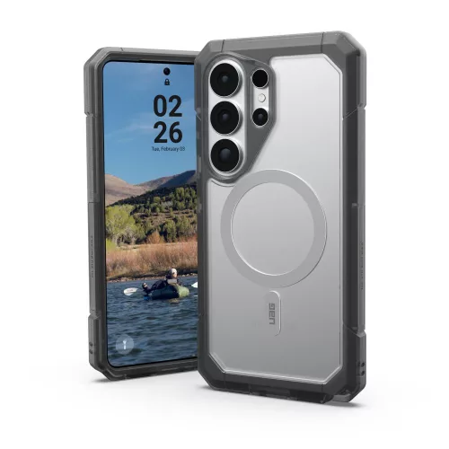 UAG Trooper Samsung Galaxy S26 Ultra MagSafe tok megerősített peremmel, ütésálló, Clear/ash 