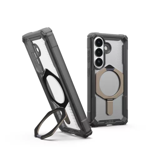 UAG Plasma XTE Samsung Galaxy S26 Plus MagSafe tok megerősített peremmel, kitámasztóval, Ash/titanium