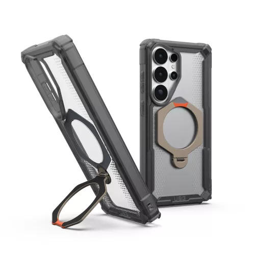 UAG Plasma XTE Samsung Galaxy S26 Ultra MagSafe tok megerősített peremmel, kitámasztóval, Ash
