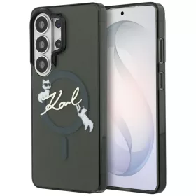   Karl Lagerfeld IML KC Script Samsung Galaxy S26 Ultra mágneses tok, MagSafe, fekete