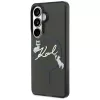 Karl Lagerfeld IML KC Script Samsung Galaxy S26 mágneses tok, MagSafe, fekete