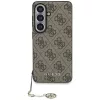 Guess 4G Classic Logo Charm Samsung Galaxy S26 mágneses tok, MagSafe, barna