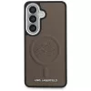 Karl Lagerfeld Embossed Ring Initials Samsung Galaxy S26 mágneses tok, MagSafe, barna