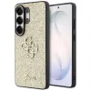 Guess Fixed Glitter Big 4G Metal Logo Samsung Galaxy S26 Ultra tok, csillámos, arany