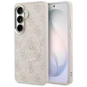   Guess 4G Embossed Ring Samsung Galaxy S26 Plus mágneses tok, MagSafe, rózsaszín