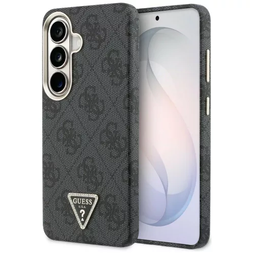 Guess 4G Triangle Logo Samsung Galaxy S26 mágneses tok, MagSafe, fekete
