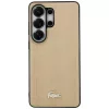 Lacoste Nomograme Gold Logo Samsung Galaxy S26 Ultra mágneses tok, MagSafe, bézs