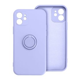   Silicone Ring Xiaomi Redmi Note 15 / Poco M8 5G hátlap tok gyűrűs kitámasztóval, lila
