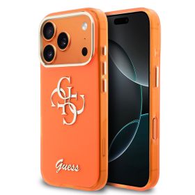   Guess IML 4G Script Metal Logo Apple iPhone 17 Pro Max tok, narancs