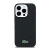 Lacoste PVC Petit Pique Metal Logo Apple iPhone 16 Pro tok, MagSafe, kék-fekete