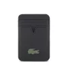 Lacoste PU Iconic Petit Pique mágneses kártyatartó, MagSafe, sötétkék
