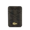 Lacoste PVC Blend Apple iPhone 17 Pro Max tok mágneses kártyatartóval, MagSafe, barna-arany