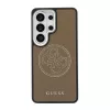Guess PU Perforated 4G Logo Samsung Galaxy S26 Ultra mágneses tok, barna