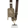 Guess Crossbody Strap PU 4G Metal Logo vállpánt / univerzális pánt pénztárcával, telefonra rögzíthető, barna