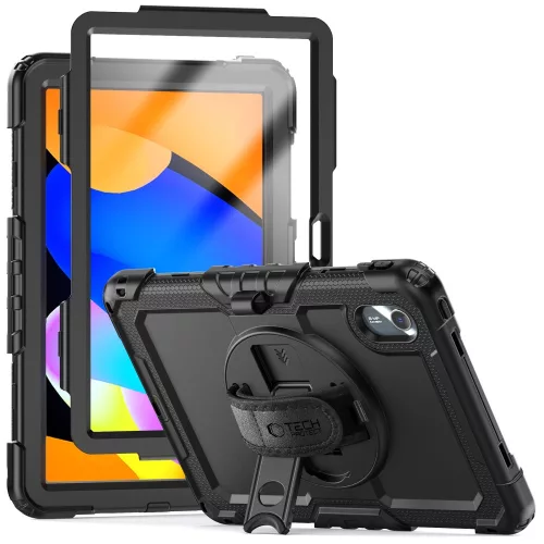 Tech-Protect Solid Lenovo Idea Tab 11" / K11 2.gen tablet tok kitámasztóval, fekete