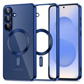   Tech-Protect Magflex Samsung Galaxy S25 FE hátlap tok, MagSafe, kék-átlátszó