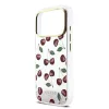 Guess PC/TPU Mirror Glitter Cherry Apple iPhone 17 Pro Max tok kameravédő peremmel, cseresznye minta