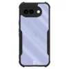 Tactical Quantum Stealth Google Pixel 10a hátlap tok megerősített sarokkal, átlátszó/fekete