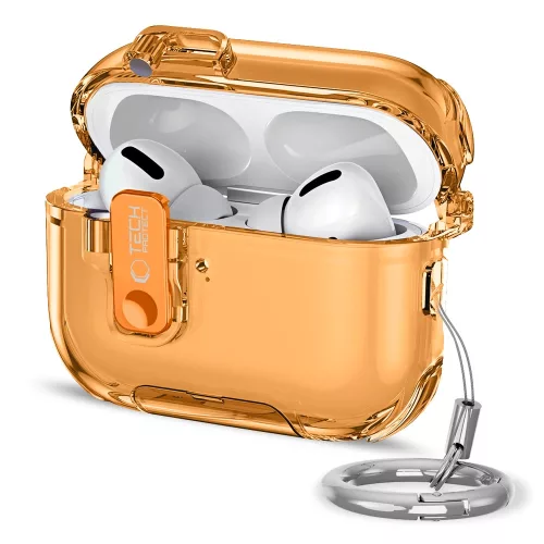 Tech-Protect Bounce Pro AirPods Pro 3 tok, karabinerrel, narancs