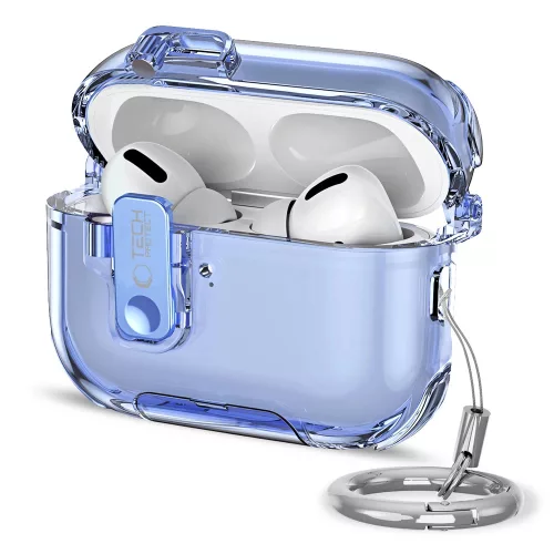 Tech-Protect Bounce Pro AirPods Pro 3 tok, karabinerrel, kék
