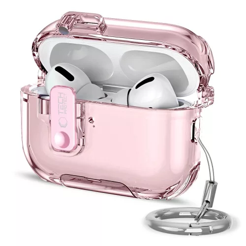 Tech-Protect Bounce Pro AirPods Pro 3 tok, karabinerrel, rózsaszín
