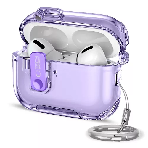 Tech-Protect Bounce Pro AirPods Pro 3 tok, karabinerrel, lila