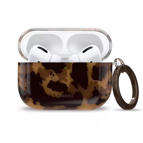 Tech-Protect Lamano AirPods Pro 3 tok karabinerrel, Panther, párduc minta