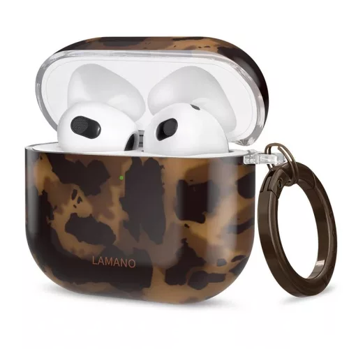 Tech-Protect Lamano AirPods 4 tok karabinerrel, Panther, párduc minta