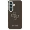 Guess Grained Big 4G Metal Logo Samsung Galaxy S26 tok, barna