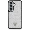Guess Fixed Glitter Triangle Samsung Galaxy S26 Plus mágneses tok, MagSafe, ezüst