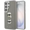 Karl Lagerfeld Saffiano Double Heads Metal Samsung Galaxy S26 Ultra tok, ezüst