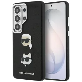   Karl Lagerfeld Saffiano Double Heads Metal Samsung Galaxy S26 Ultra tok, fekete