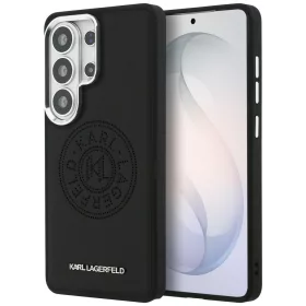   Karl Lagerfeld Perforated KL Samsung Galaxy S26 Ultra mágneses tok, MagSafe, fekete