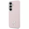 Karl Lagerfeld K Metal Logo Samsung Galaxy S26 mágneses tok, MagSafe, rózsaszín