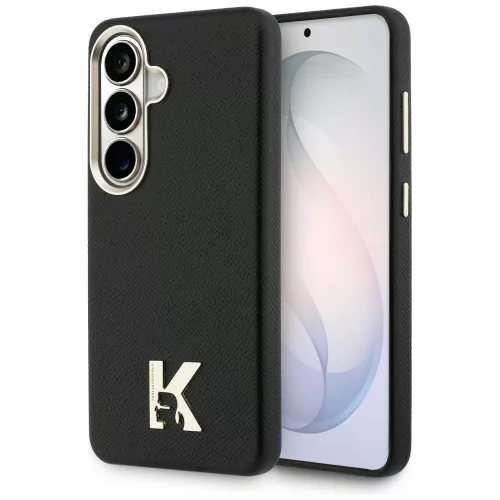 Karl Lagerfeld K Metal Logo Samsung Galaxy S26 mágneses tok, MagSafe, fekete