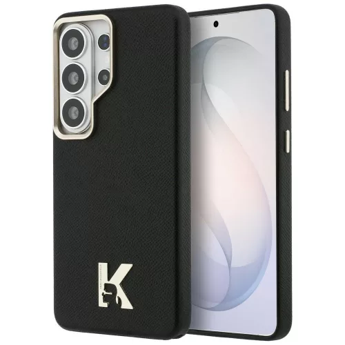 Karl Lagerfeld K Metal Logo Samsung Galaxy S26 Ultra mágneses tok, MagSafe, fekete