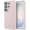 Karl Lagerfeld K Metal Logo Samsung Galaxy S26 Ultra mágneses tok, MagSafe, rózsaszín