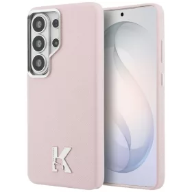   Karl Lagerfeld K Metal Logo Samsung Galaxy S26 Ultra mágneses tok, MagSafe, rózsaszín