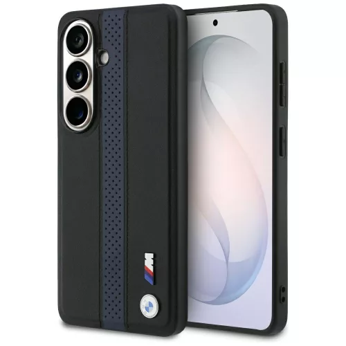BMW Perforated Stripe Logo Samsung Galaxy S26 MagSafe hátlap tok, kék-fekete