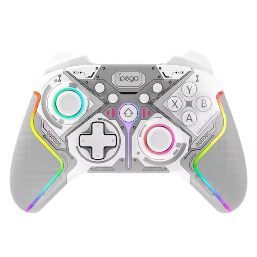 iPega 9666BH vezeték nélküli Gamepad / kontroller Android/iOS/PS3/PS4/PC/N-Switch kompatibilis, fehér