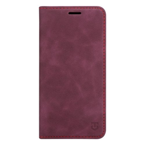 Tactical Xproof Samsung Galaxy A37 flip/oldalra nyíló tok, bordó