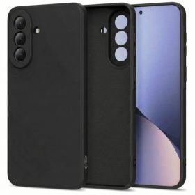   Tech-Protect Icon Samsung Galaxy A37 szilikon tok mikroszálas béléssel, fekete