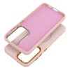 Frame Mag Samsung Galaxy A37 hátlap tok kameravédő peremmel, MagSafe, rózsaszín