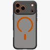 Spigen Ultra Hybrid Mag Apple iPhone 17 Pro Max tok, MagSafe, Frost Black/Orange, fekete-narancs