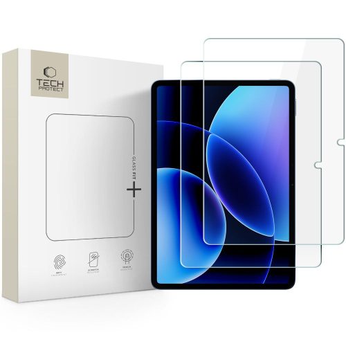 Tech-Protect Glass Fit+ Xiaomi Pad 8 / Pad 8 Pro / Pad 7 Pro / Pad 7 tempered glass kijelzővédő fólia, átlátszó (2db)