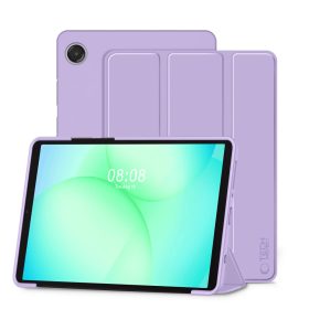   Tech-Protect Smartcase Samsung Galaxy Tab A11 / Tab A9 oldalra nyíló, kitámasztható mappa tok, lila
